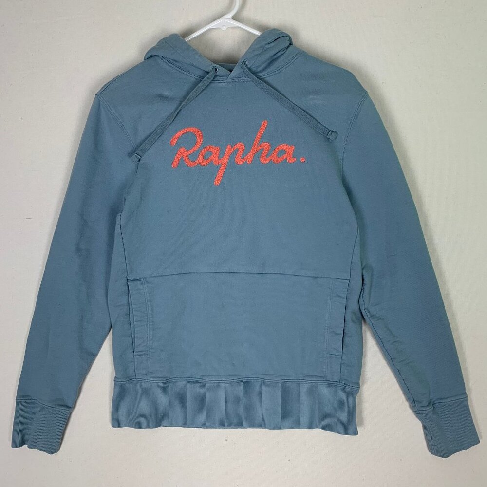 Rapha Logo Pullover Hoodie Men's Small Blue